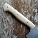 NORA #1424 - 7.5' AEB-L Stainless Kiritsuke - Ivory Juma