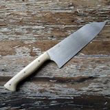 NORA #1424 - 7.5' AEB-L Stainless Kiritsuke - Ivory Juma
