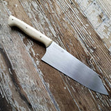 NORA #1424 - 7.5' AEB-L Stainless Kiritsuke - Ivory Juma
