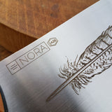 NORA Nakiri #1426 - AEB-L Stainless Steel - Pheasant Feather