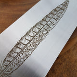 NORA Nakiri #1426 - AEB-L Stainless Steel - Pheasant Feather