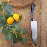 NORA #1425 - 7.5' AEB-L Stainless Santoku - Peacock