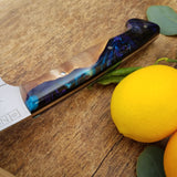 NORA #1425 - 7.5' AEB-L Stainless Santoku - Peacock