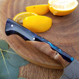 NORA #1425 - 7.5' AEB-L Stainless Santoku - Peacock