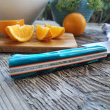 NORA Nakiri #1434 - AEB-L Stainless Steel - Teal | Orange | White