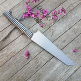 NORA #1457 - 7 Inch Line Slayer - Black & White Striped Micarta