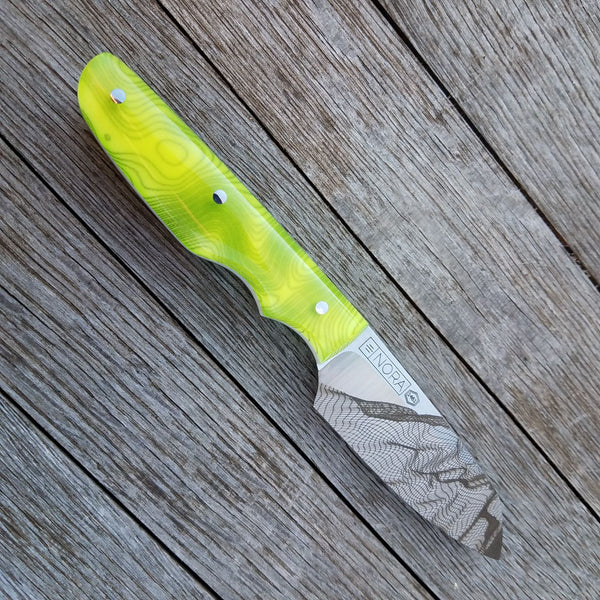 Toxic Green Resin Hybrid Knife Handle Scale