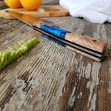 NORA #1465 - 8' AEB-L Gyuto - Deep Blue Sea Shokwood