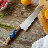 NORA #1465 - 8' AEB-L Gyuto - Deep Blue Sea Shokwood