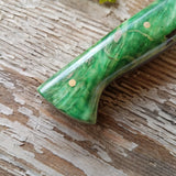 NORA #1466 - 8' AEB-L Gyuto - Dyed & Stabilized Green Maple