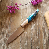 NORA #1475 - 3.5' Paring - Witte Teal Shokwood