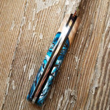 NORA #1475 - 3.5' Paring - Witte Teal Shokwood