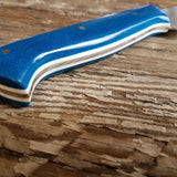 NORA #1470: Rhiannon - 6.5 Inch Utility - Swirled Blue Micarta