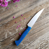 NORA #1470: Rhiannon - 6.5 Inch Utility - Swirled Blue Micarta