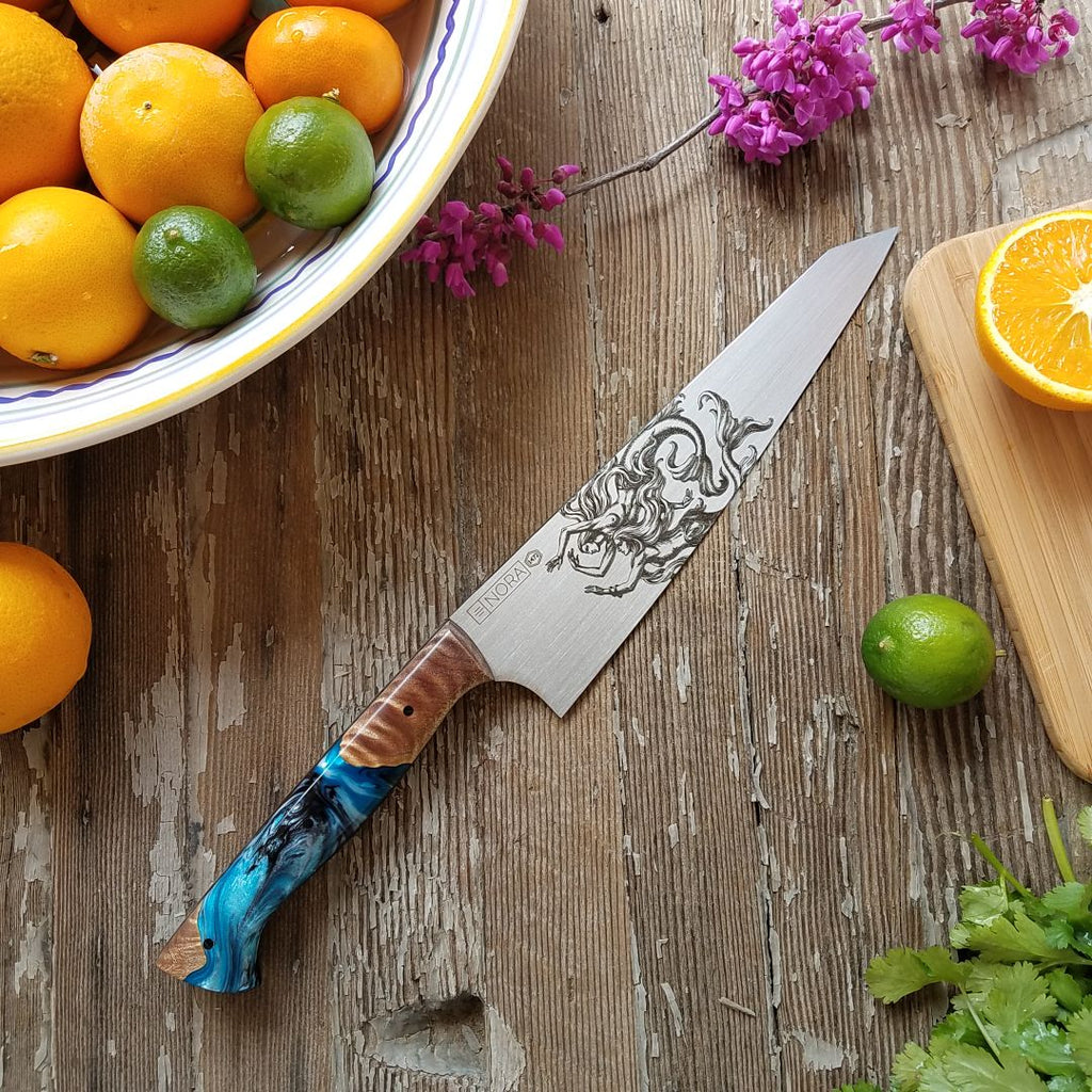 NORA #1472 - Daughters of Triton - 8' AEB-L Gyuto
