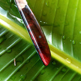 NORA Paring Knife #1001 - Ruby Red Shokwood