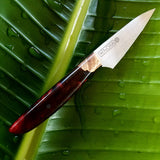 NORA Paring Knife #1001 - Ruby Red Shokwood