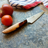 NORA Paring Knife #1043 - Ruby Red Shokwood
