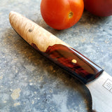 NORA Paring Knife #1043 - Ruby Red Shokwood