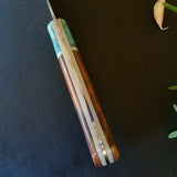 NORA #1085 - 7.5 Inch Kiritsuke - Maple & Walnut