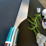 NORA #1084 - 7.5 Inch Kiritsuke - Box Elder & Walnut