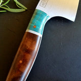 NORA #1085 - 7.5 Inch Kiritsuke - Maple & Walnut