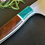 NORA #1084 - 7.5 Inch Kiritsuke - Box Elder & Walnut