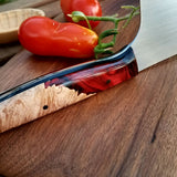 NORA #1088 - 7.5 Inch Kiritsuke - Ruby Red Shokwood