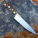 Chef #1102 - 52100 Carbon Steel - White Dots