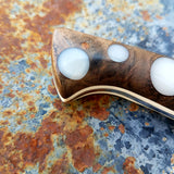 Chef #1102 - 52100 Carbon Steel - White Dots