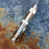 Chef #1102 - 52100 Carbon Steel - White Dots