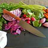 NORA #1124 - CPM-M4 Chef - Tan Linen Micarta