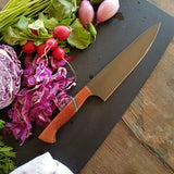 NORA #1124 - CPM-M4 Chef - Tan Linen Micarta