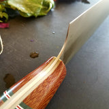 NORA #1124 - CPM-M4 Chef - Tan Linen Micarta
