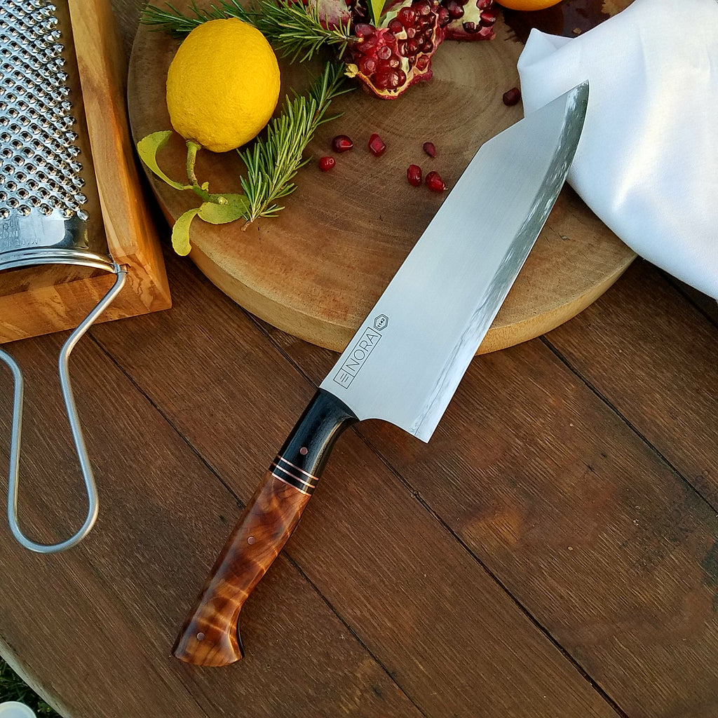 NORA #1142 - Hybrid Single Bevel Kiritsuke - AEB-L Stainless