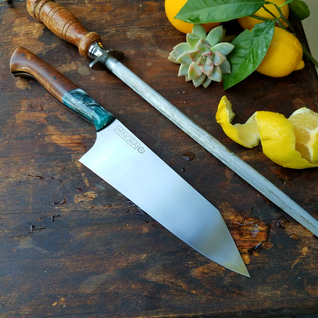 NORA #1141 - Teal Kiritsuke - AEB-L Stainless