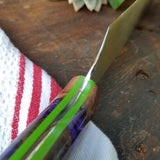 NORA #1145 - 7.5' Santoku - Purple Cross