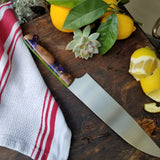 NORA #1145 - 7.5' Santoku - Purple Cross