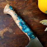 NORA #1135 - 7.5' Santoku - Maple & Teal