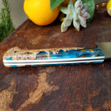 NORA #1135 - 7.5' Santoku - Maple & Teal
