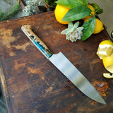 NORA #1135 - 7.5' Santoku - Maple & Teal
