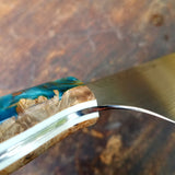 NORA #1135 - 7.5' Santoku - Maple & Teal