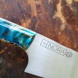 NORA #1135 - 7.5' Santoku - Maple & Teal
