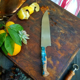 NORA #1135 - 7.5' Santoku - Maple & Teal