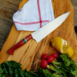 NORA #1174 - 10' Chef - Padauk & Teal Kirinite