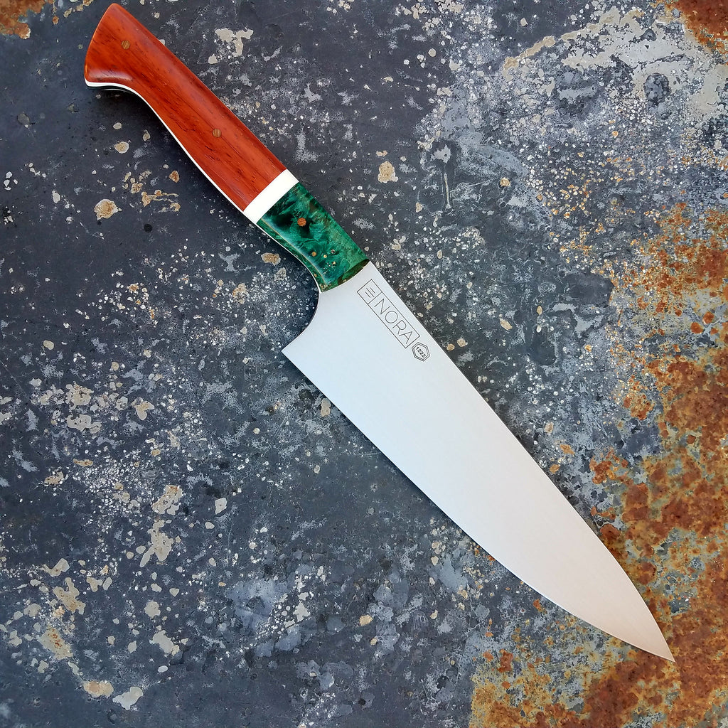 NORA #1222 - Padauk & Emerald Green Chef