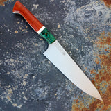 NORA #1222 - Padauk & Emerald Green Chef