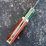NORA #1222 - Padauk & Emerald Green Chef