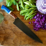NORA #1250 - CPM-M4 Chef - Ironwood & Blue G10