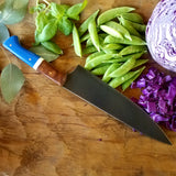 NORA #1250 - CPM-M4 Chef - Ironwood & Blue G10